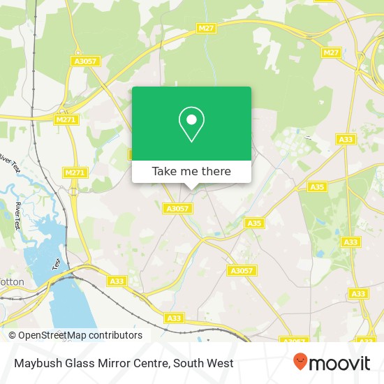Maybush Glass Mirror Centre map