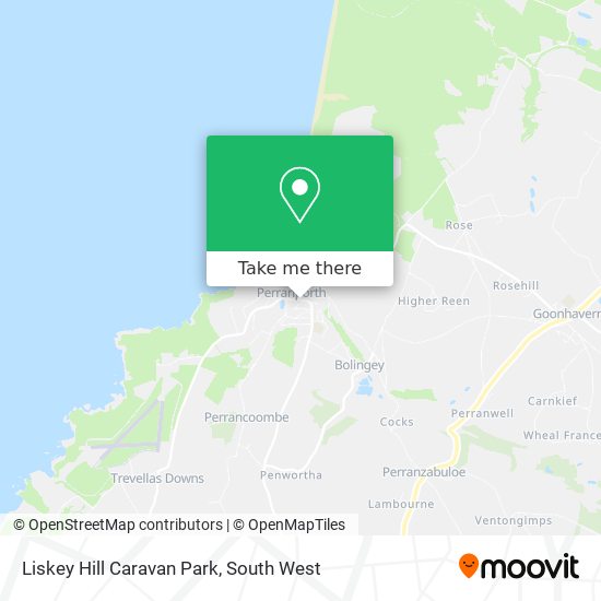 Liskey Hill Caravan Park map