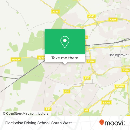 Clockwise Driving School map