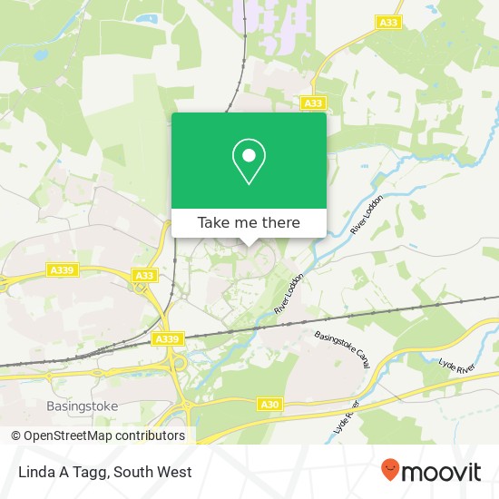 Linda A Tagg map
