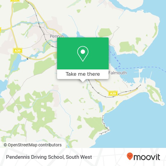 Pendennis Driving School map