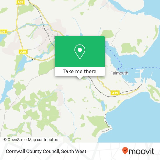 Cornwall County Council map