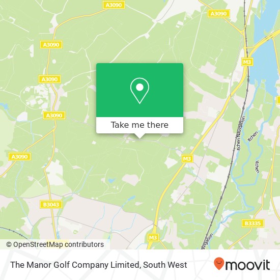 The Manor Golf Company Limited map