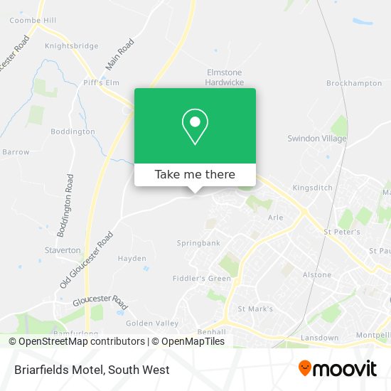 Briarfields Motel map