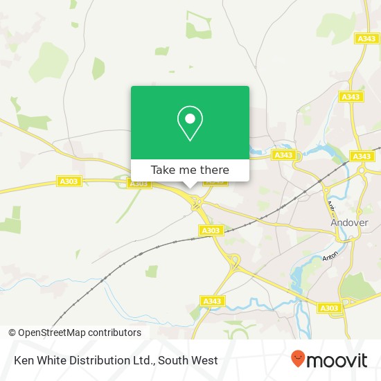 Ken White Distribution Ltd. map