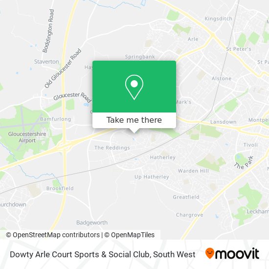 Dowty Arle Court Sports & Social Club map