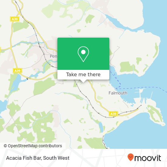 Acacia Fish Bar map