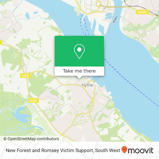 New Forest and Romsey Victim Support map