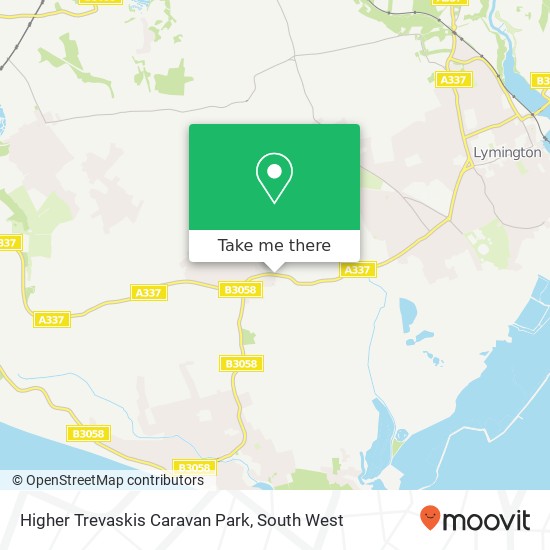 Higher Trevaskis Caravan Park map