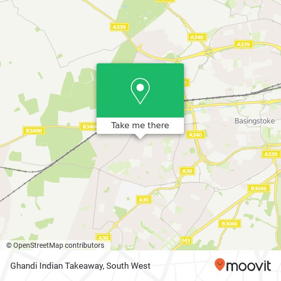 Ghandi Indian Takeaway map