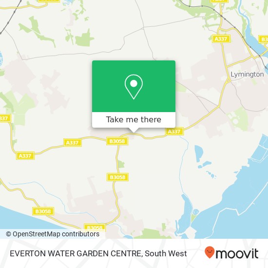 EVERTON WATER GARDEN CENTRE map