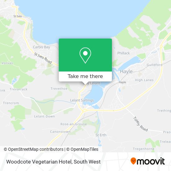 Woodcote Vegetarian Hotel map