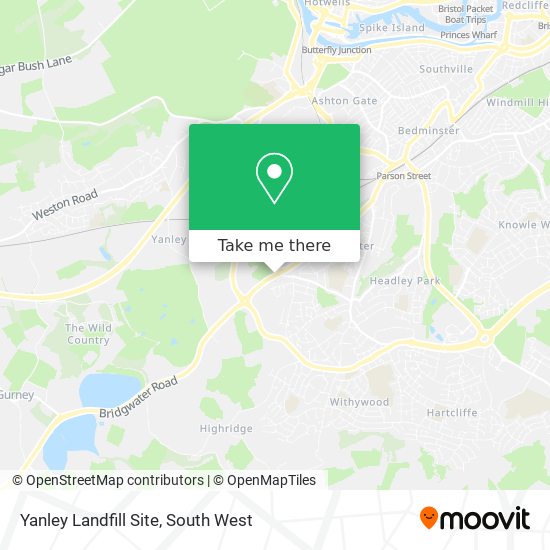 Yanley Landfill Site map