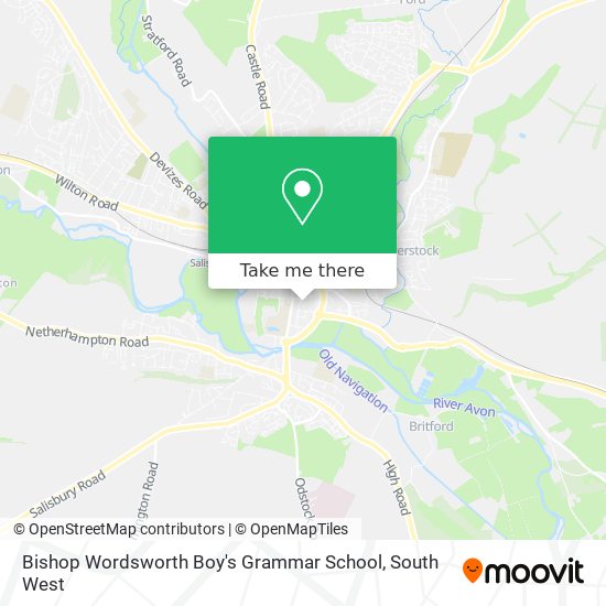 Bishop Wordsworth Boy's Grammar School map