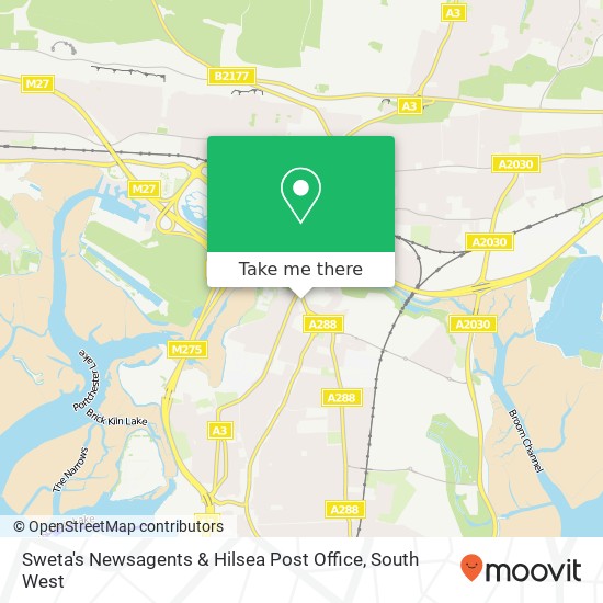 Sweta's Newsagents & Hilsea Post Office map