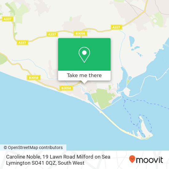 Caroline Noble, 19 Lawn Road Milford on Sea Lymington SO41 0QZ map