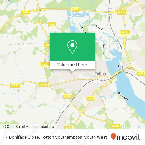 7 Boniface Close, Totton Southampton map