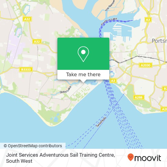 Joint Services Adventurous Sail Training Centre map