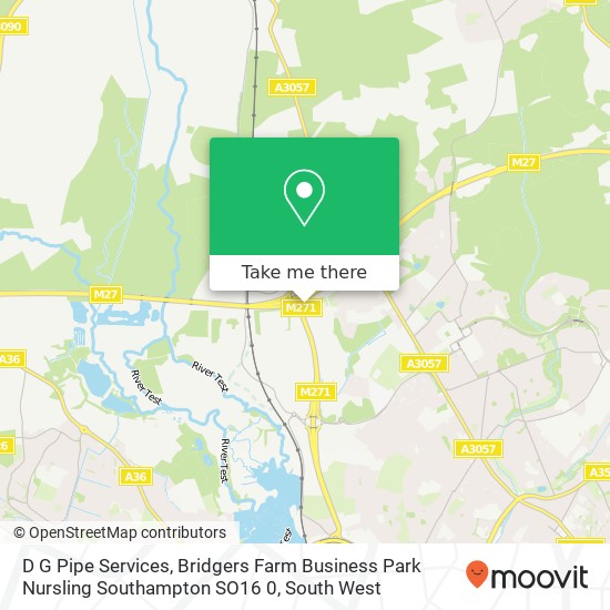 D G Pipe Services, Bridgers Farm Business Park Nursling Southampton SO16 0 map