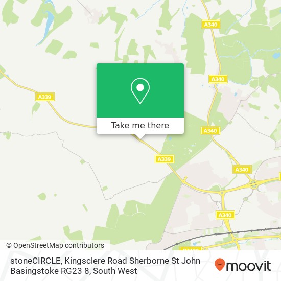 stoneCIRCLE, Kingsclere Road Sherborne St John Basingstoke RG23 8 map