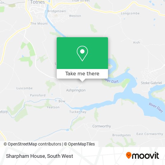 Sharpham House map
