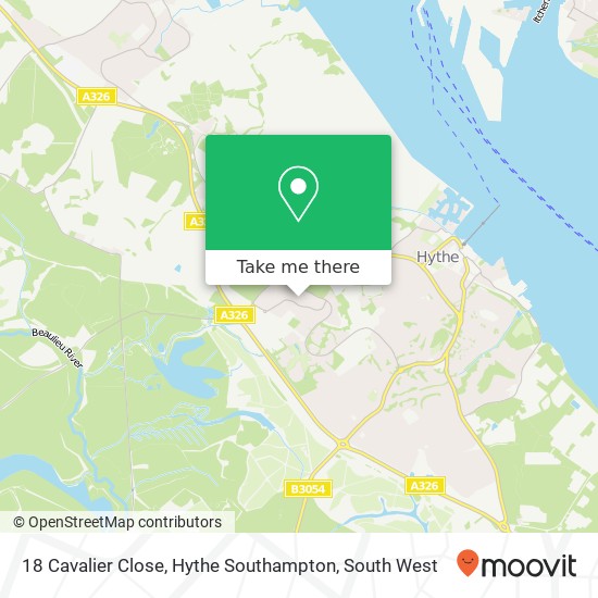 18 Cavalier Close, Hythe Southampton map