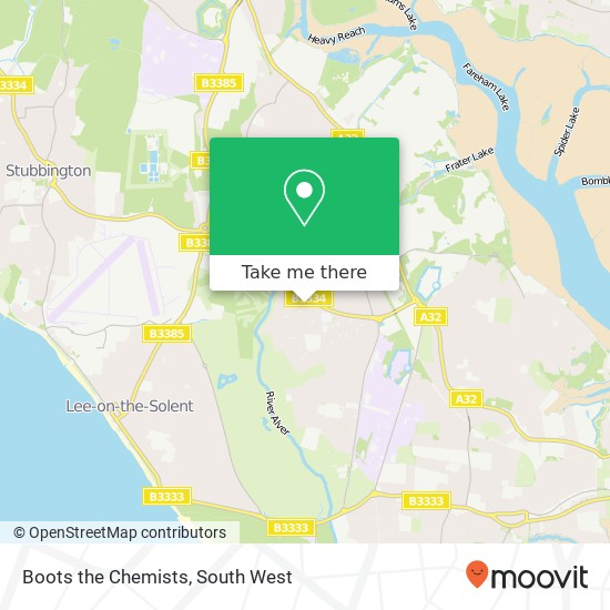 Boots the Chemists map