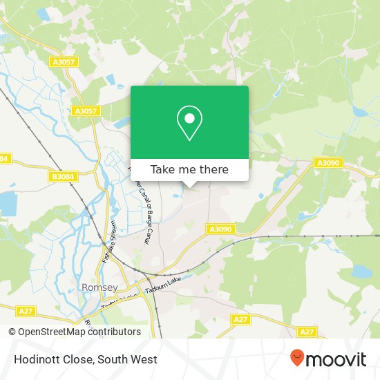 Hodinott Close map