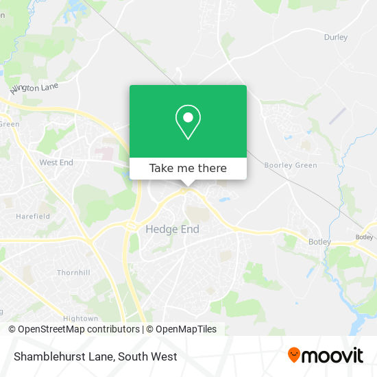 Shamblehurst Lane map