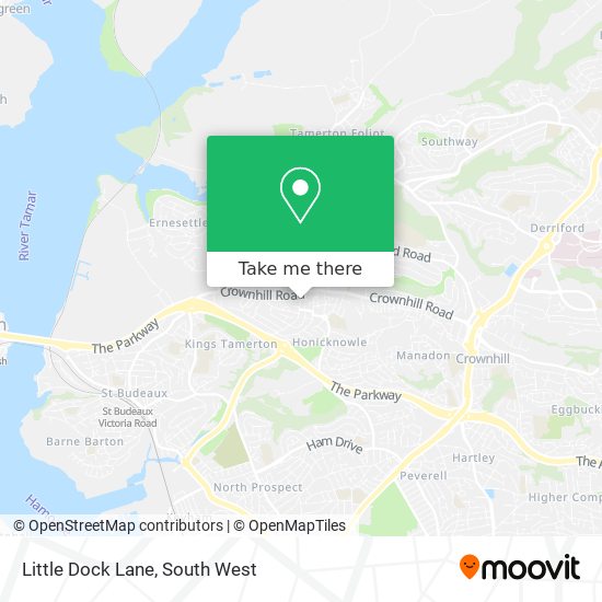 Little Dock Lane map