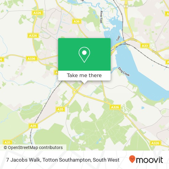 7 Jacobs Walk, Totton Southampton map