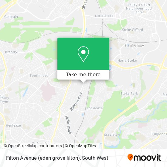 Filton Avenue (eden grove filton) map