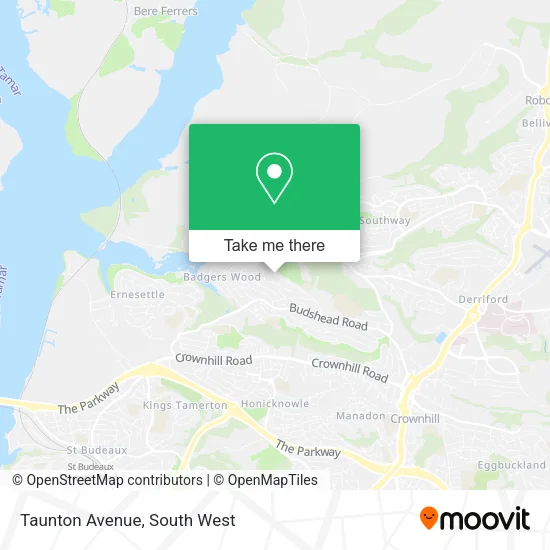Taunton Avenue map