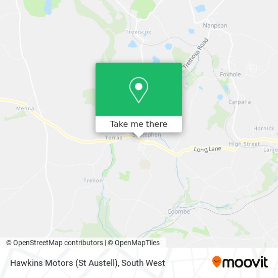 Hawkins Motors (St Austell) map