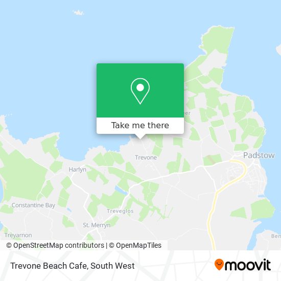Trevone Beach Cafe map