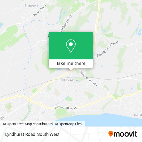Lyndhurst Road map