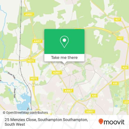 25 Menzies Close, Southampton Southampton map