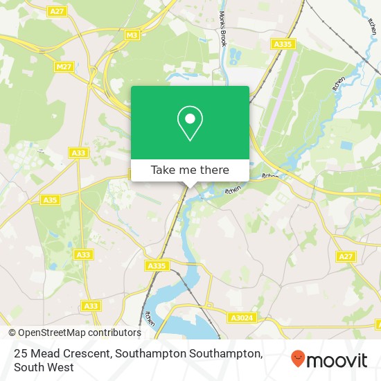 25 Mead Crescent, Southampton Southampton map