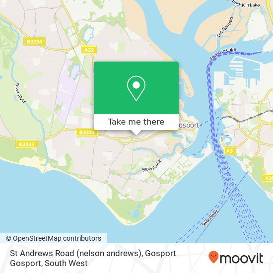 St Andrews Road (nelson andrews), Gosport Gosport map