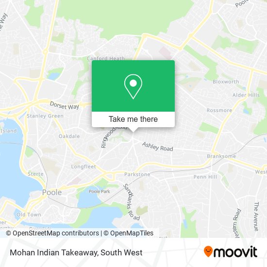 Mohan Indian Takeaway map