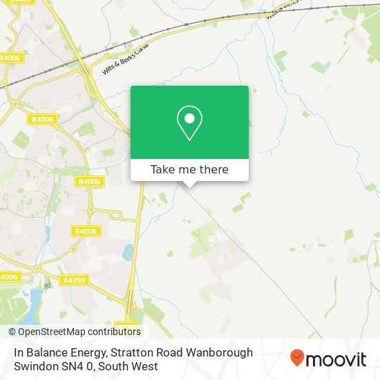 In Balance Energy, Stratton Road Wanborough Swindon SN4 0 map