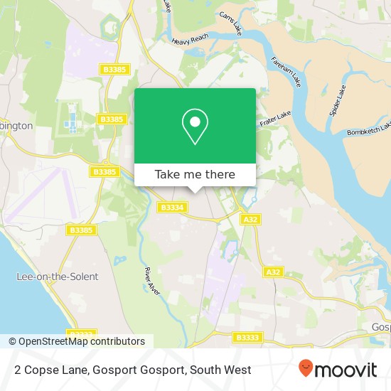 2 Copse Lane, Gosport Gosport map