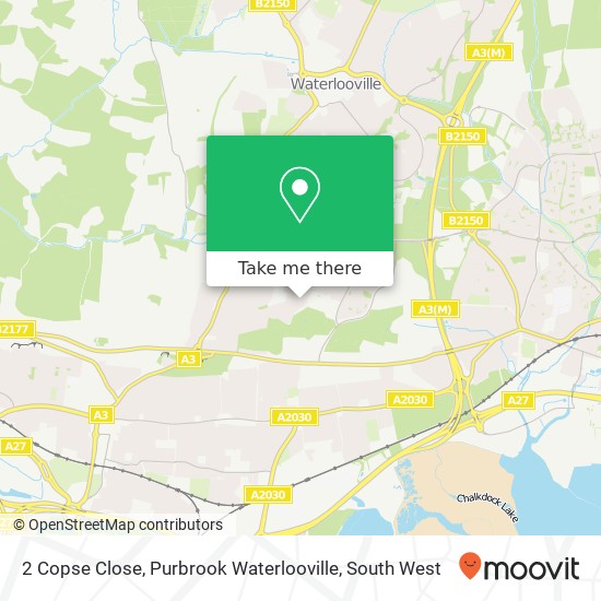 2 Copse Close, Purbrook Waterlooville map