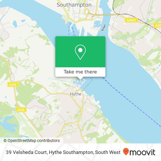 39 Velsheda Court, Hythe Southampton map