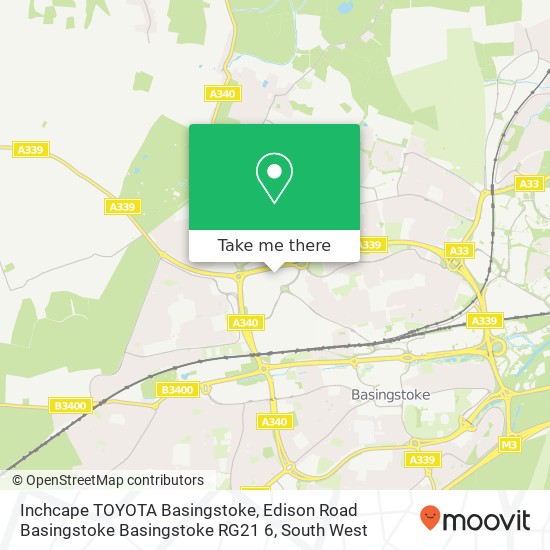 Inchcape TOYOTA Basingstoke, Edison Road Basingstoke Basingstoke RG21 6 map