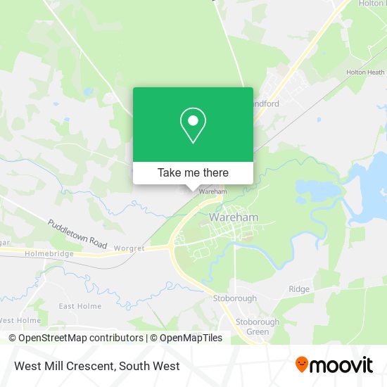 West Mill Crescent map