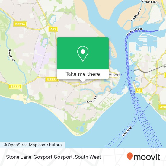 Stone Lane, Gosport Gosport map