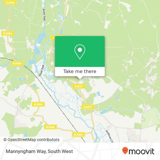 Mannyngham Way map