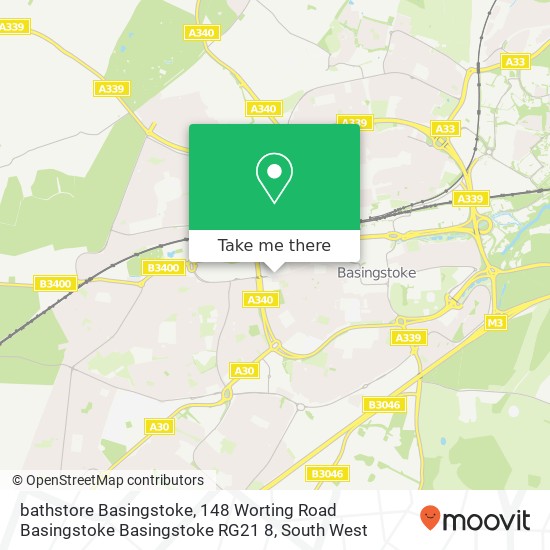 bathstore Basingstoke, 148 Worting Road Basingstoke Basingstoke RG21 8 map