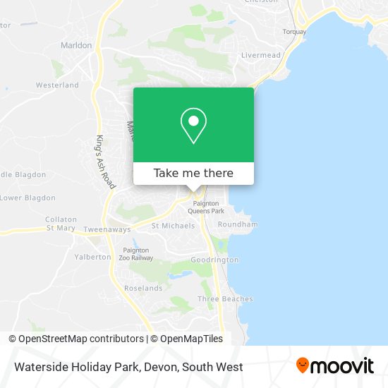 Waterside Holiday Park, Devon map